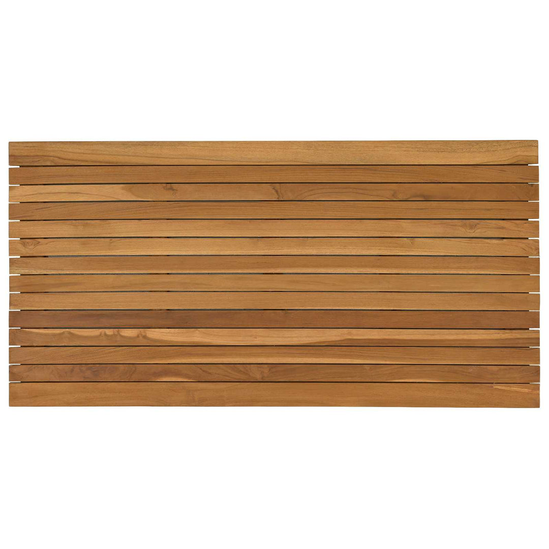 Bordplade 110 x 55 x 3,5 cm Rektangulær Massiv Teaktræ