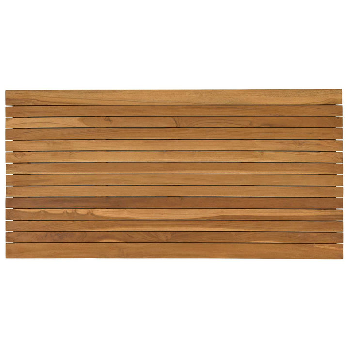 Bordplade 110 x 55 x 3,5 cm Rektangulær Massiv Teaktræ