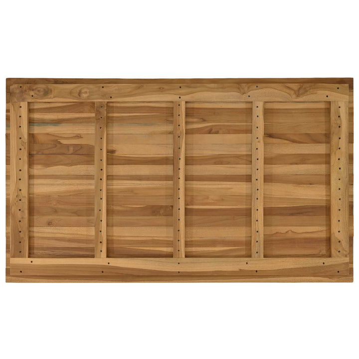Bordplade 120 x 70 x 3,5 cm Rektangulær Massiv Teaktræ