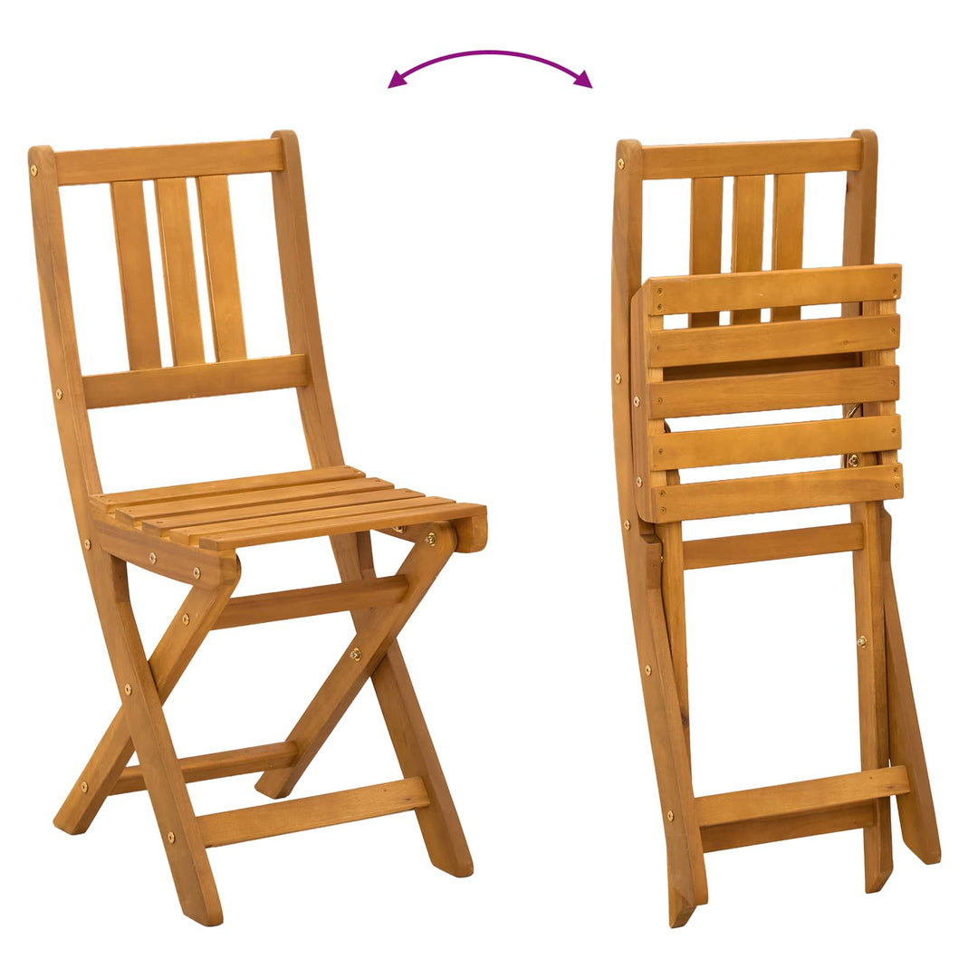 Udendørs Bistro Stole med pude 8 pcs Mørkegrå 38 x 46 x 85 cm
