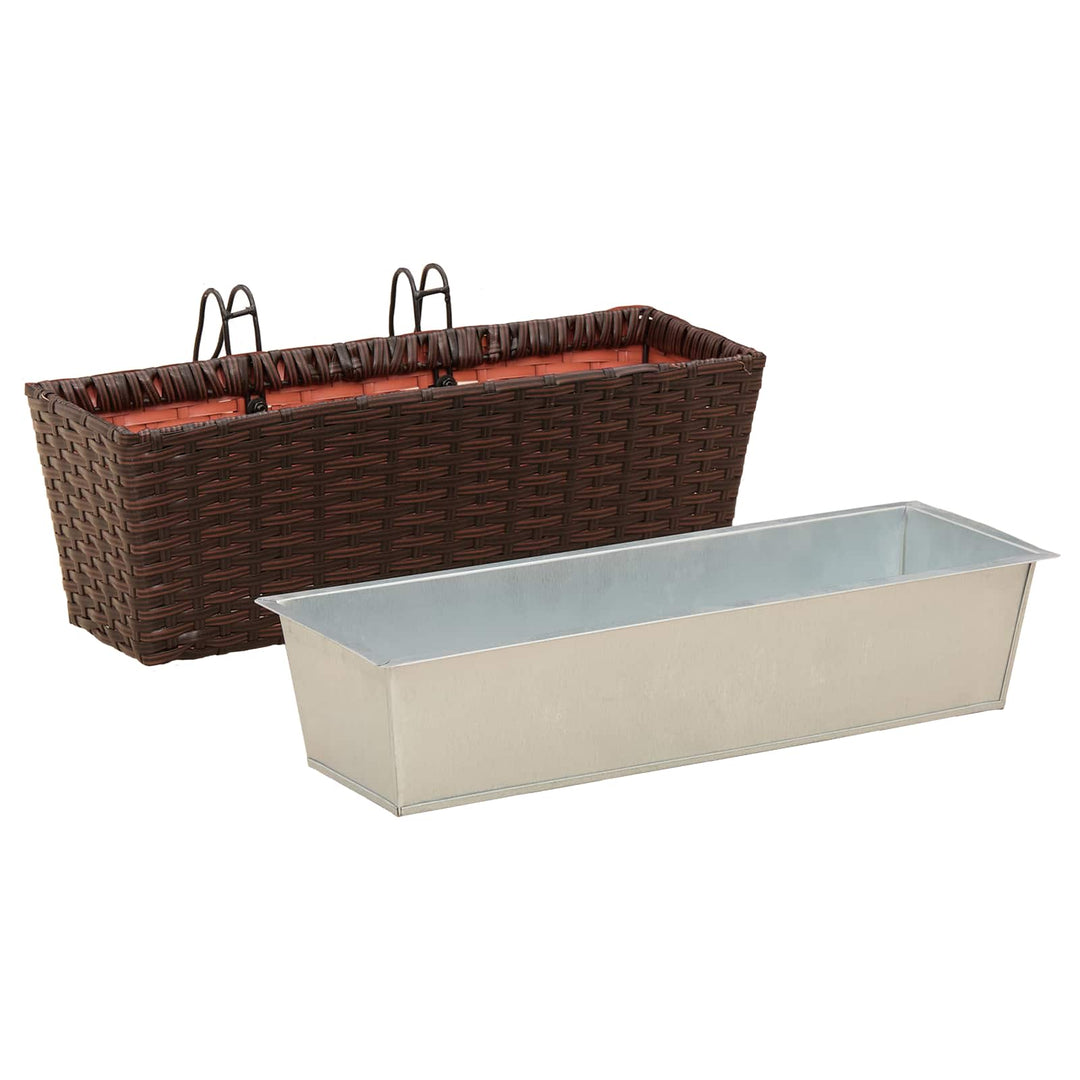 Gelænder 2 pcs 50 x 17 x 17 cm Metal