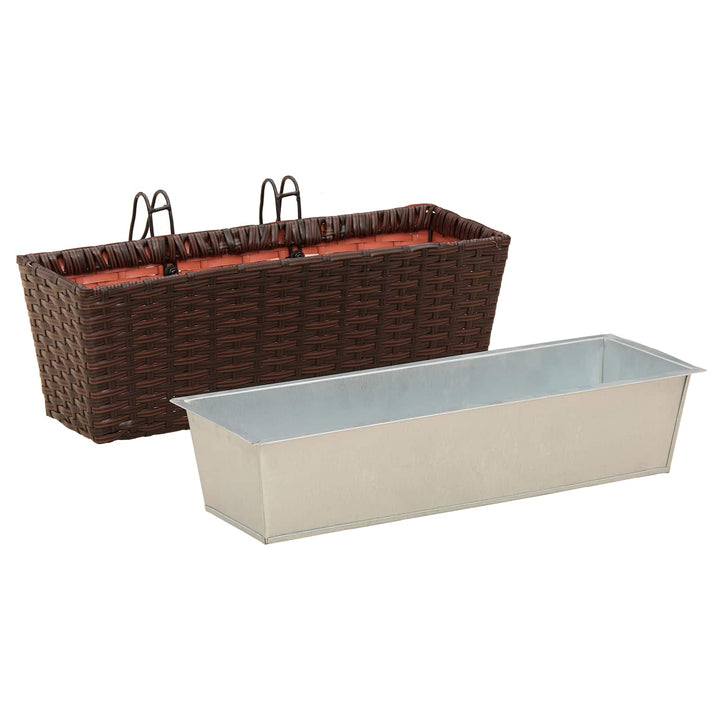 Gelænder 2 pcs 50 x 17 x 17 cm Metal