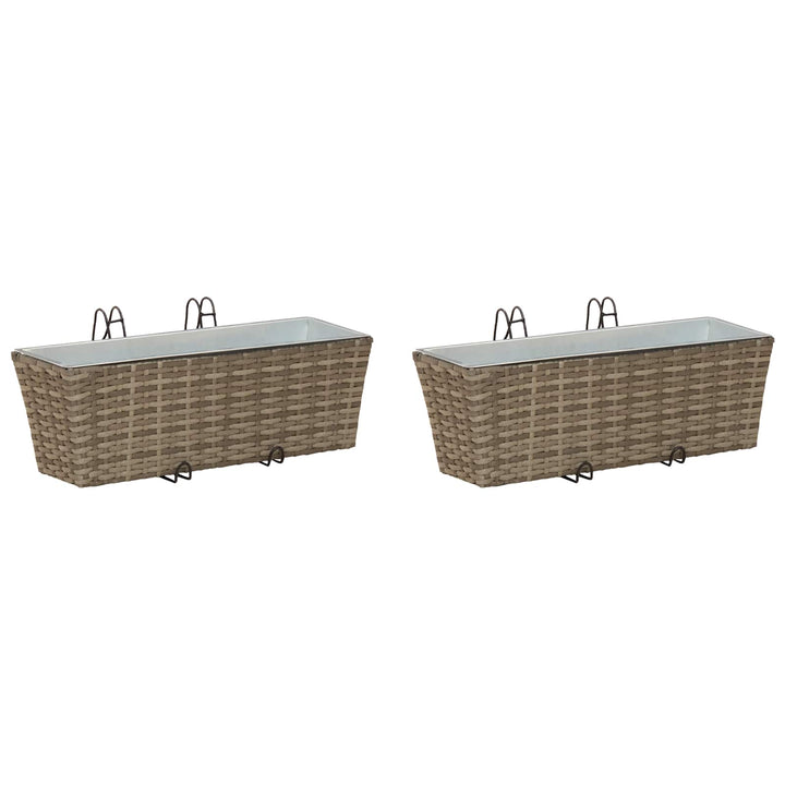 Gelænder 2 pcs 50 x 17 x 17 cm Metal
