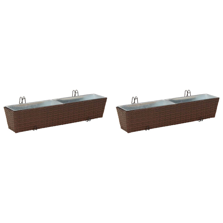 Gelænder 2 pcs 80 x 17 x 17 cm Metal