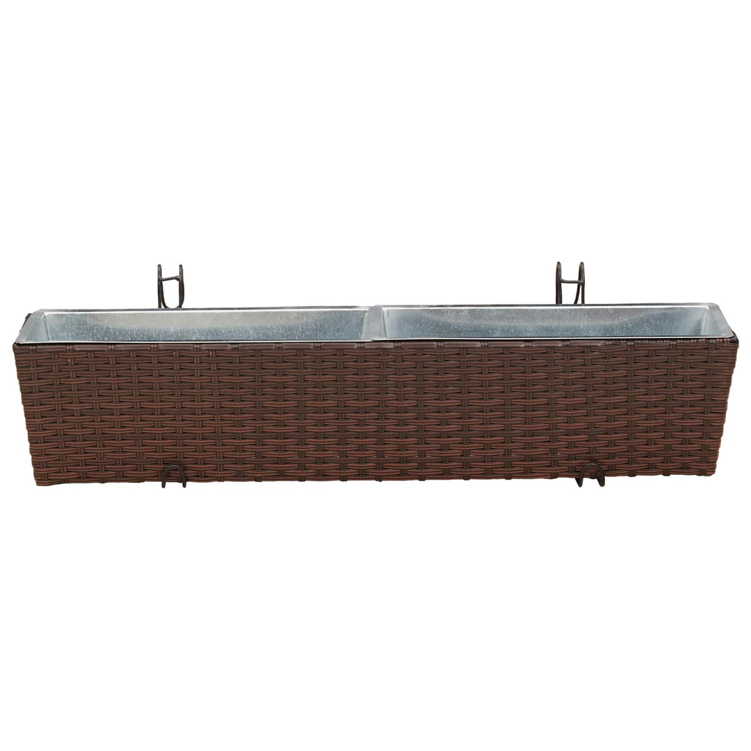 Gelænder 2 pcs 80 x 17 x 17 cm Metal