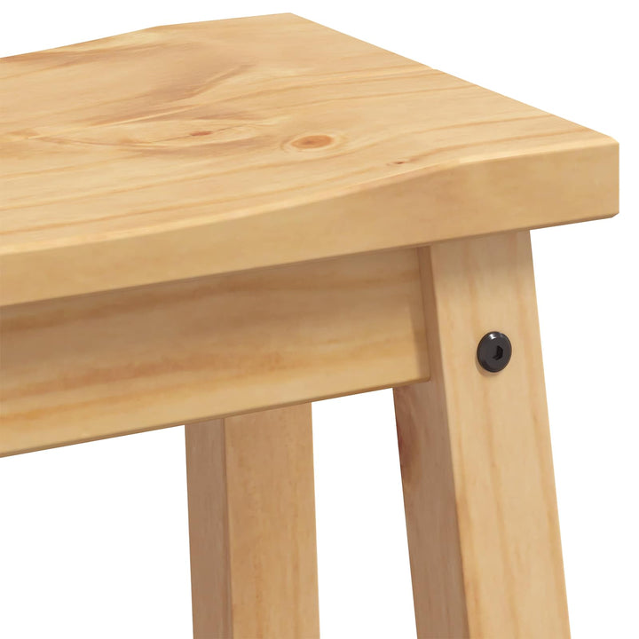 Barbænk 2 stk. Honning Voks 44 x 30 x 63 cm Massiv fyr