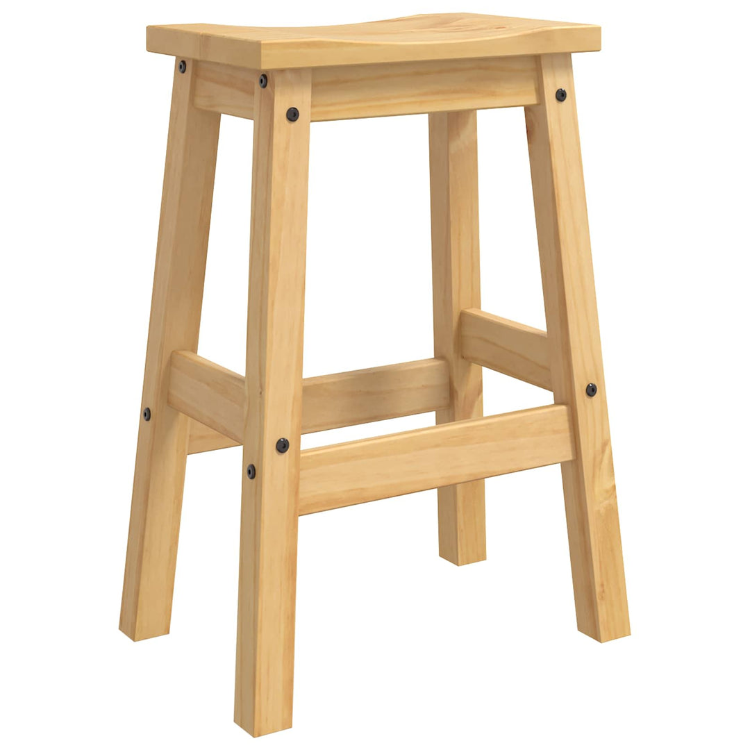 Barbænk 2 stk. Honning Voks 44 x 30 x 63 cm Massiv fyr