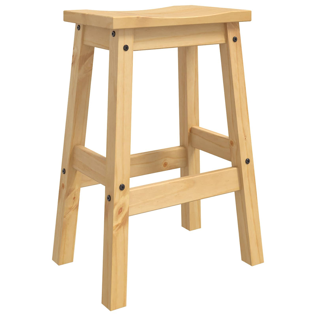 Barbænk 2 stk. Honning Voks 44 x 30 x 63 cm Massiv fyr