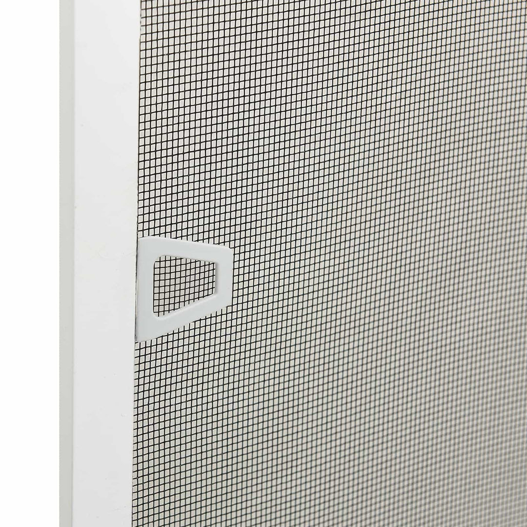 Insektnet til vinduer Hvid 110 x 130 cm Aluminium og glasfiber