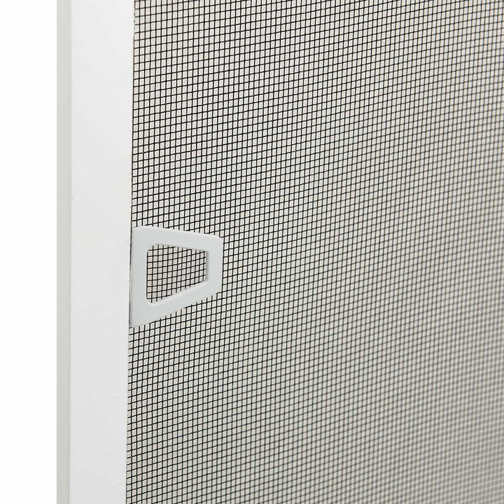 Insektnet til vinduer Hvid 110 x 130 cm Aluminium og glasfiber
