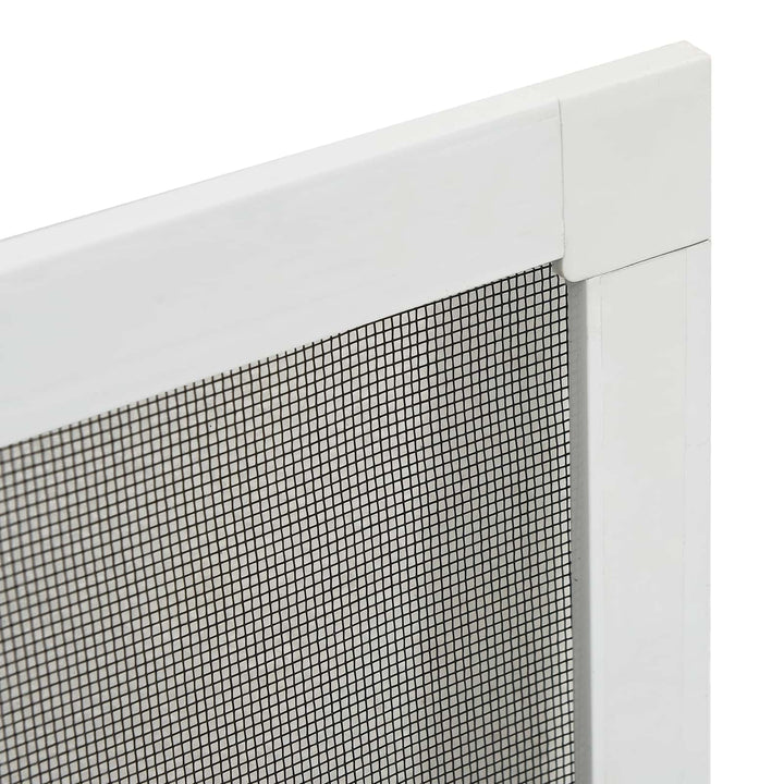 Insektnet til vinduer Hvid 110 x 130 cm Aluminium og glasfiber