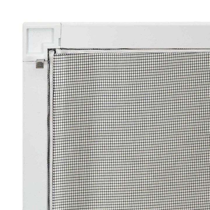 Insektnet til vinduer Hvid 120 x 140 cm Aluminium og glasfiber
