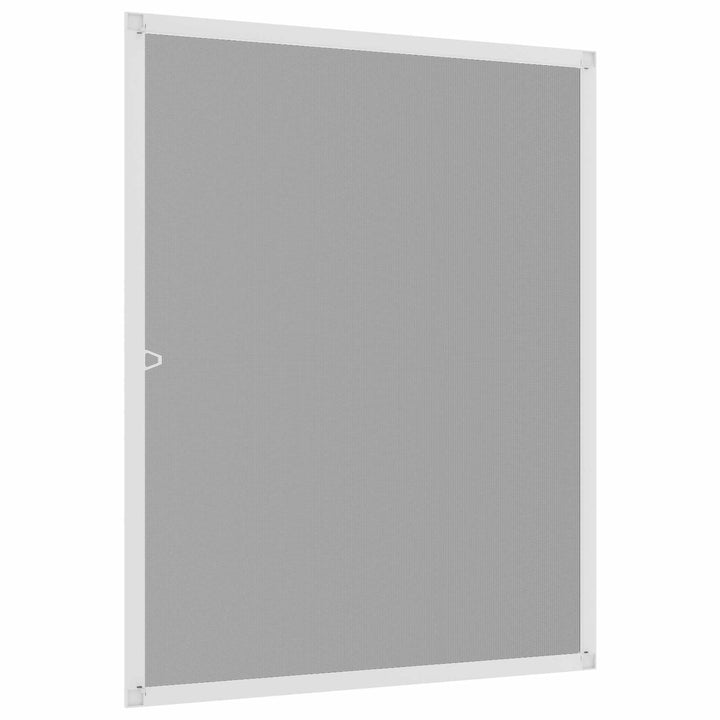 Insektnet til vinduer Hvid 120 x 140 cm Aluminium og glasfiber