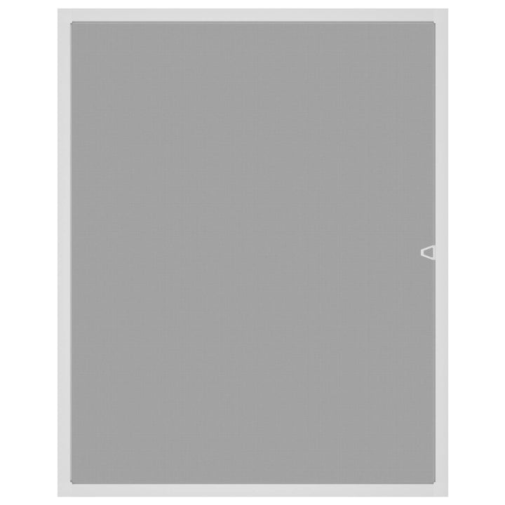 Insektnet til vinduer Hvid 120 x 140 cm Aluminium og glasfiber