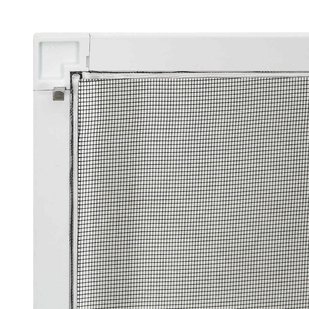 Insektnet til vinduer Hvid 130 x 150 cm Aluminium og glasfiber