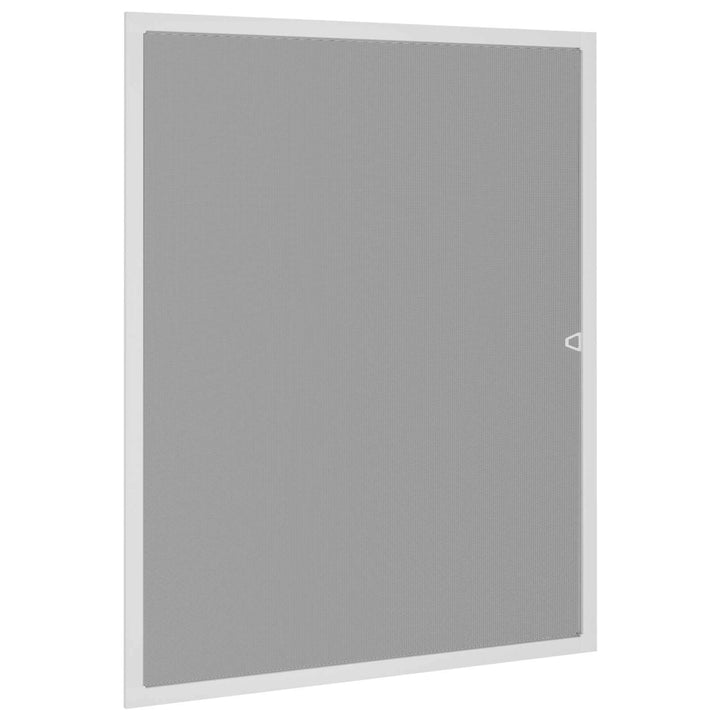 Insektnet til vinduer Hvid 130 x 150 cm Aluminium og glasfiber