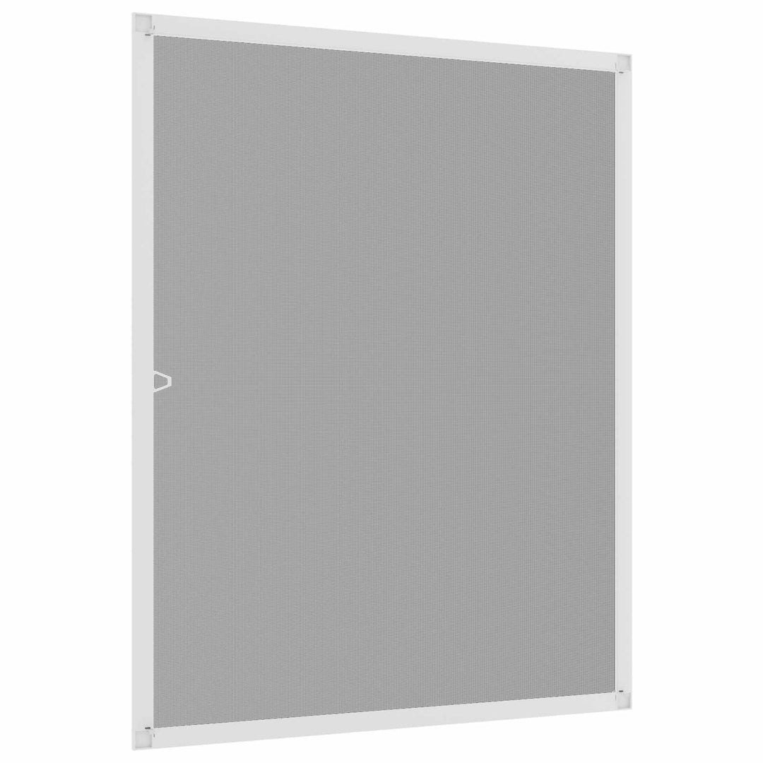 Insektnet til vinduer Hvid 130 x 150 cm Aluminium og glasfiber