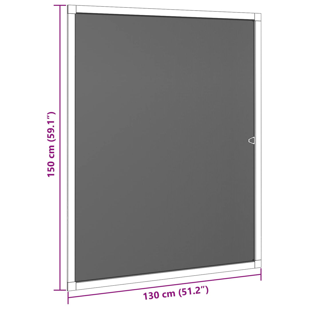 Insektnet til vinduer Anthracit 130 x 150 cm