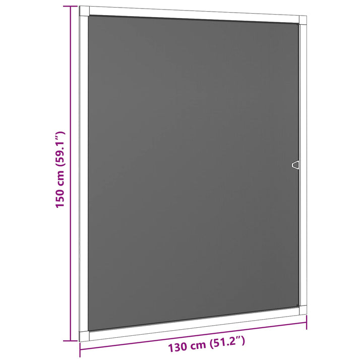 Insektnet til vinduer Anthracit 130 x 150 cm