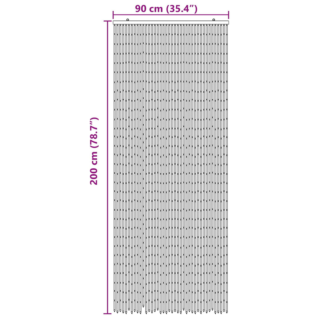 Insekt Dør Gardin flerfarvet 90 x 200 cm Bambus
