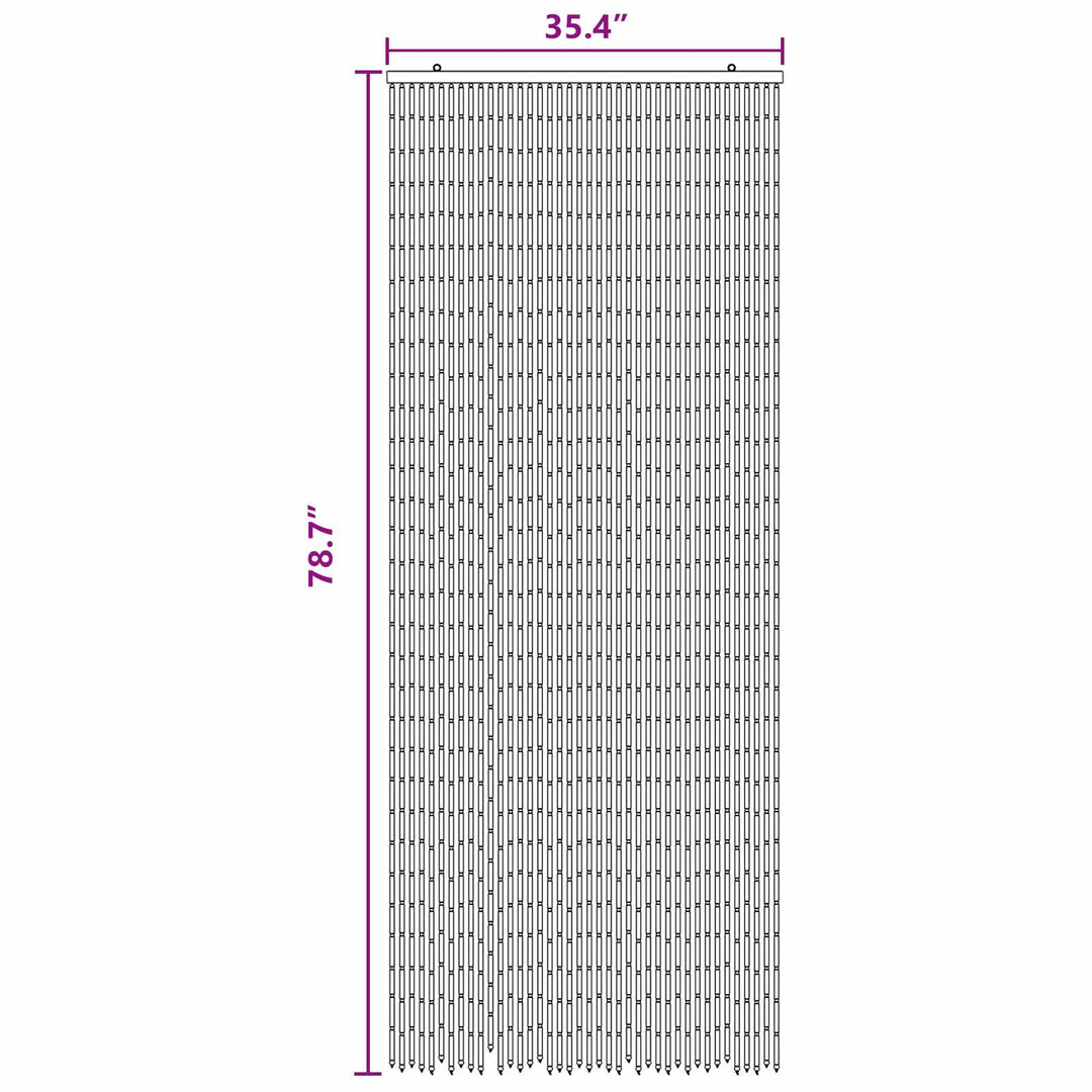 Insekt Dør Gardin flerfarvet 90 x 200 cm Bambus