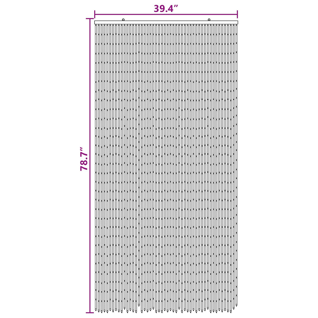 Insekt Dør Gardin flerfarvet 100 x 200 cm Bambus