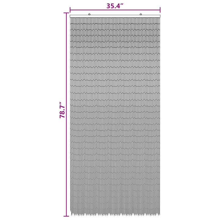 Insekt Dør Gardin flerfarvet 200 x 90 cm Bambus