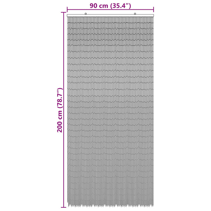 Insekt Dør Gardin flerfarvet 200 x 100 cm Bambus