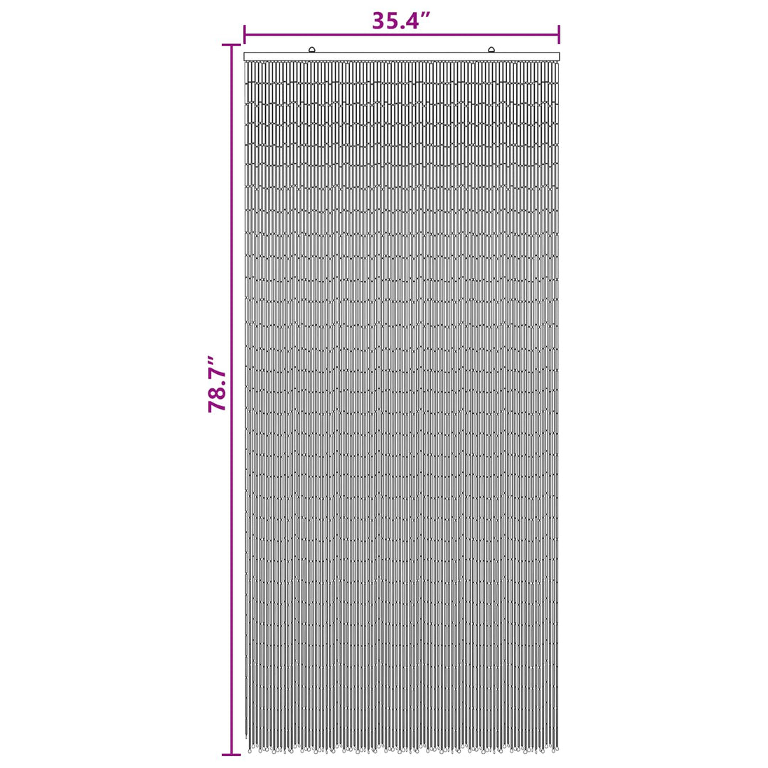 Insekt Dør Gardin flerfarvet 200 x 90 cm Bambus