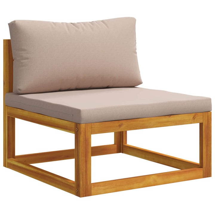 2 stk. Modulsofasæt med hynder 100 % polyester Solid-Acacia