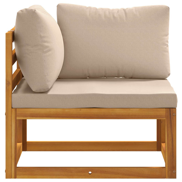 Sektionelt hjørnesofa med puder 100 % polyester Solid-Acacia