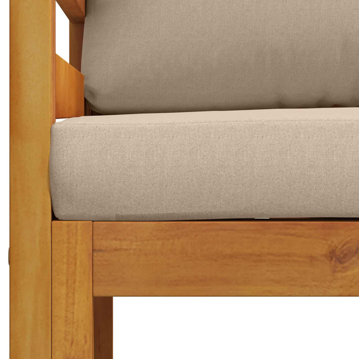 Sektionelt hjørnesofa med puder 100 % polyester Solid-Acacia