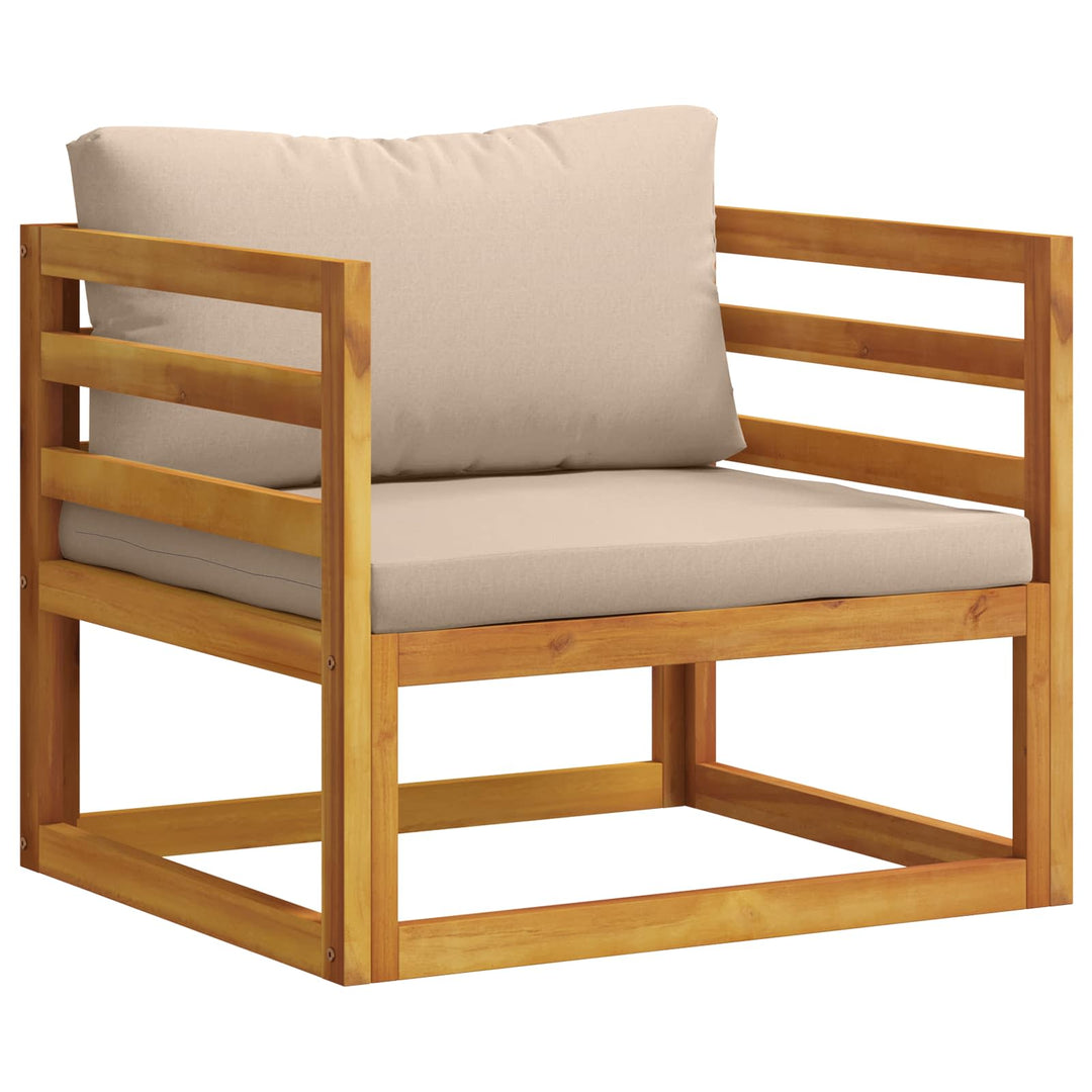 Sektionelt hjørnesofa med puder 100 % polyester Solid-Acacia