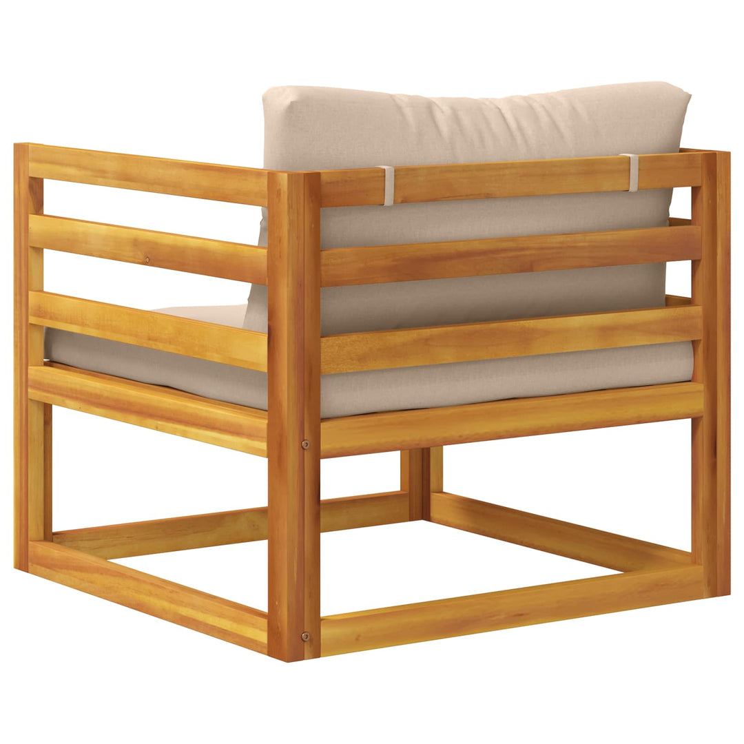 Sektionelt hjørnesofa med puder 100 % polyester Solid-Acacia