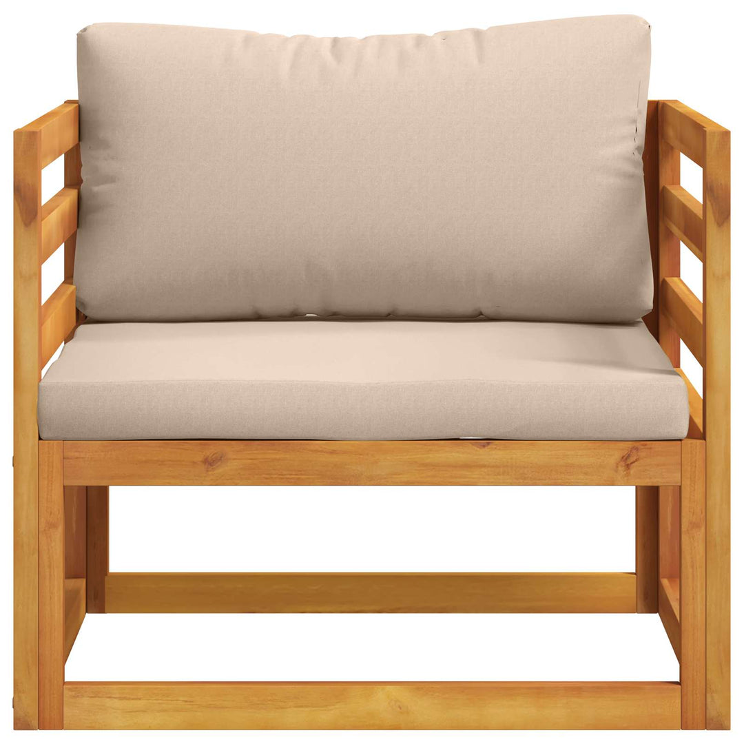 Sektionelt hjørnesofa med puder 100 % polyester Solid-Acacia