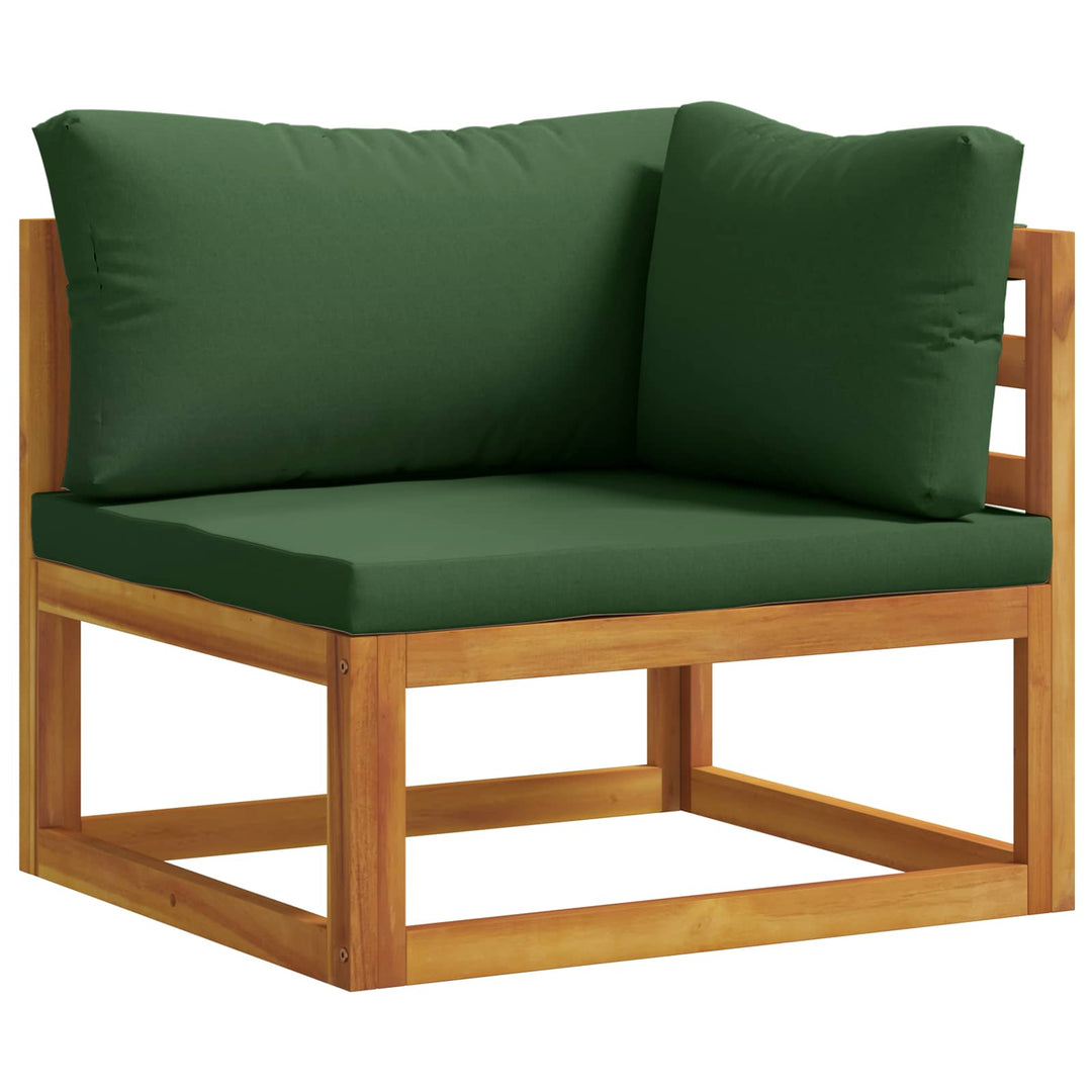 Sektionelt hjørnesofa med puder 100 % polyester Solid-Acacia