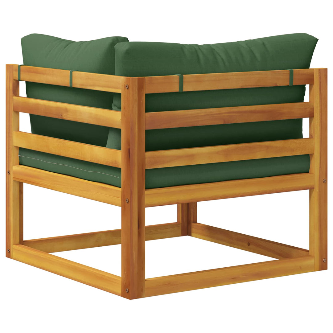 Sektionelt hjørnesofa med puder 100 % polyester Solid-Acacia