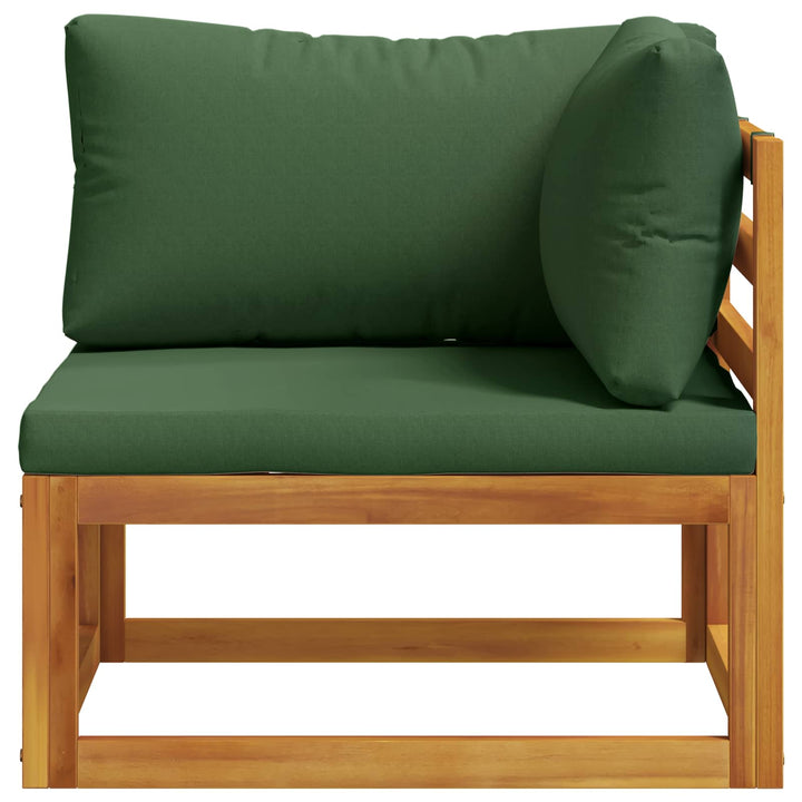 Sektionelt hjørnesofa med puder 100 % polyester Solid-Acacia