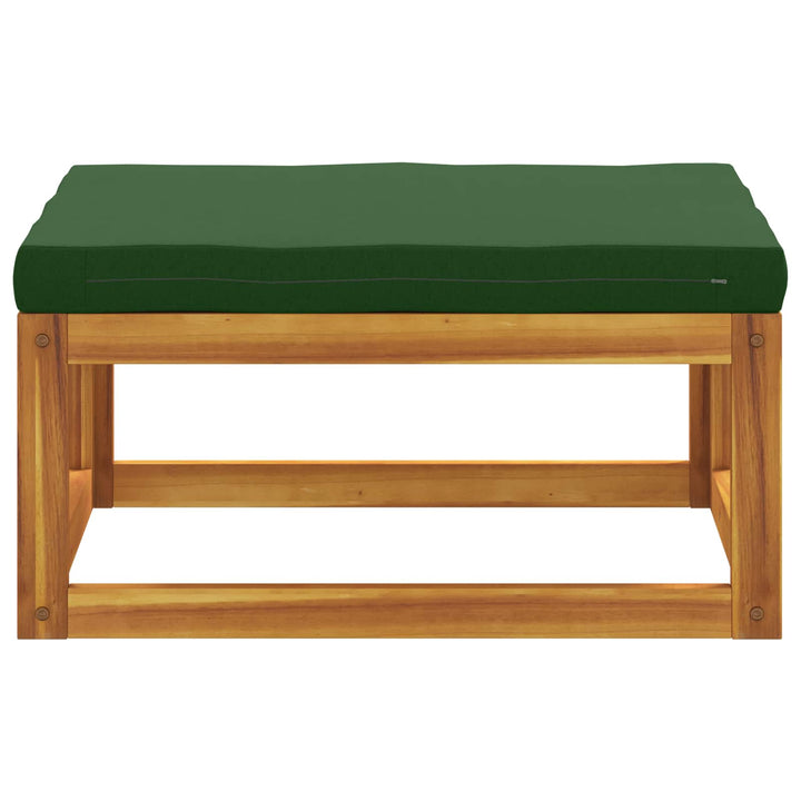 Modulær fodskammel med hynder 100 % polyester Solid-Acacia
