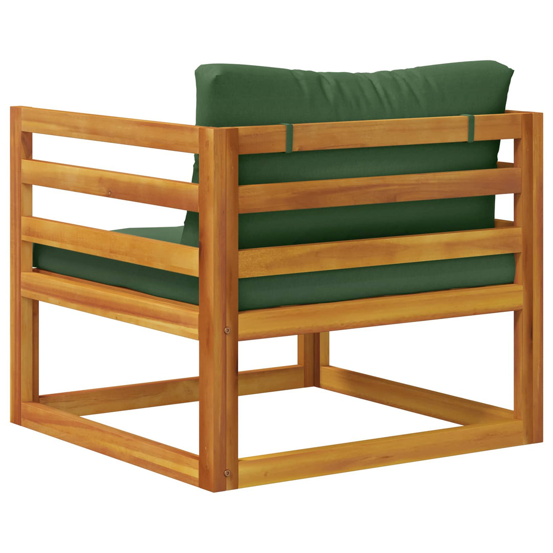 Modulær lænestol med hynder 100 % polyester Solid-Acacia