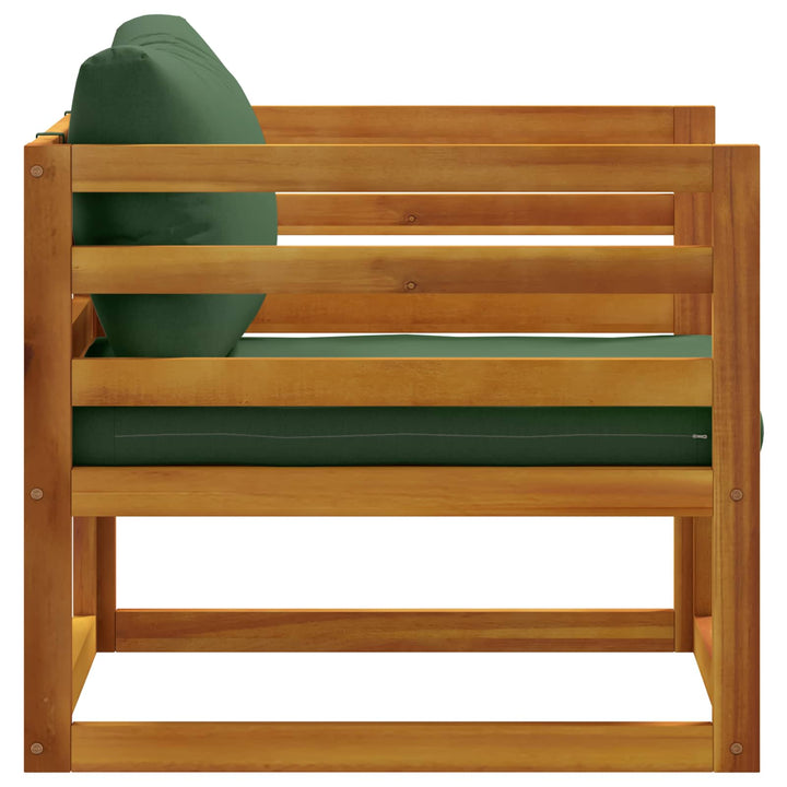 Modulær lænestol med hynder 100 % polyester Solid-Acacia