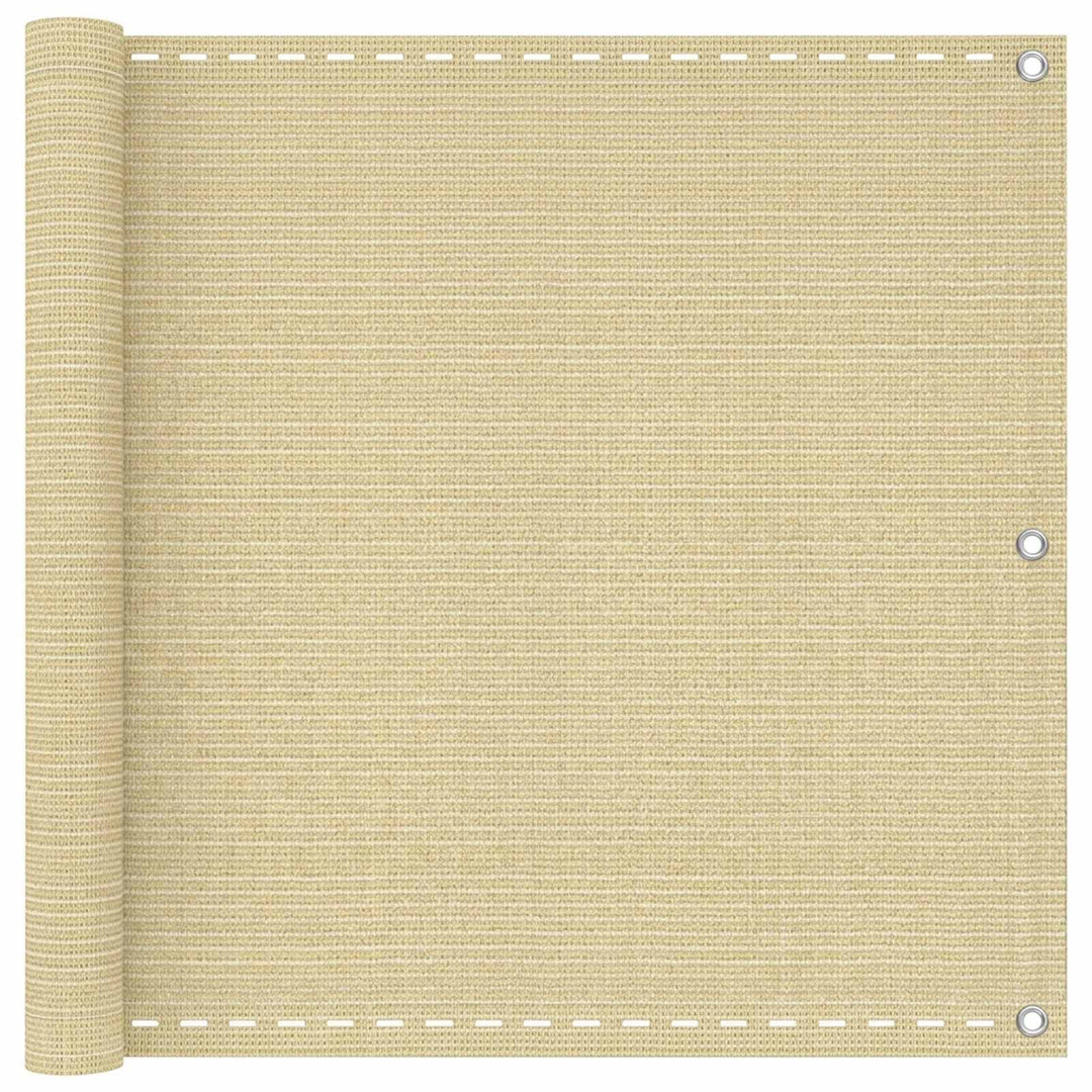 Altan Skærm Beige 90 x 800 cm HDPE og Aluminium