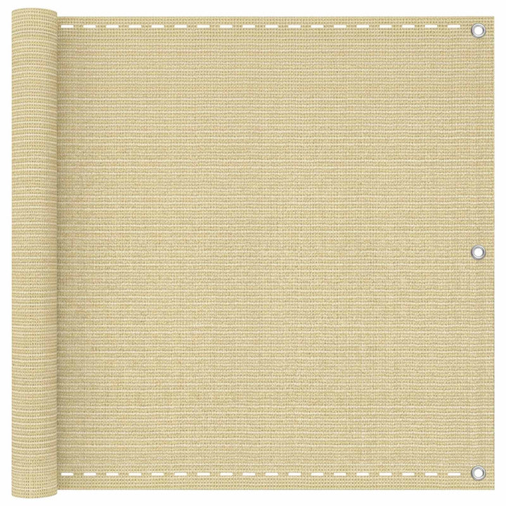 Altan Skærm Beige 90 x 800 cm HDPE og Aluminium