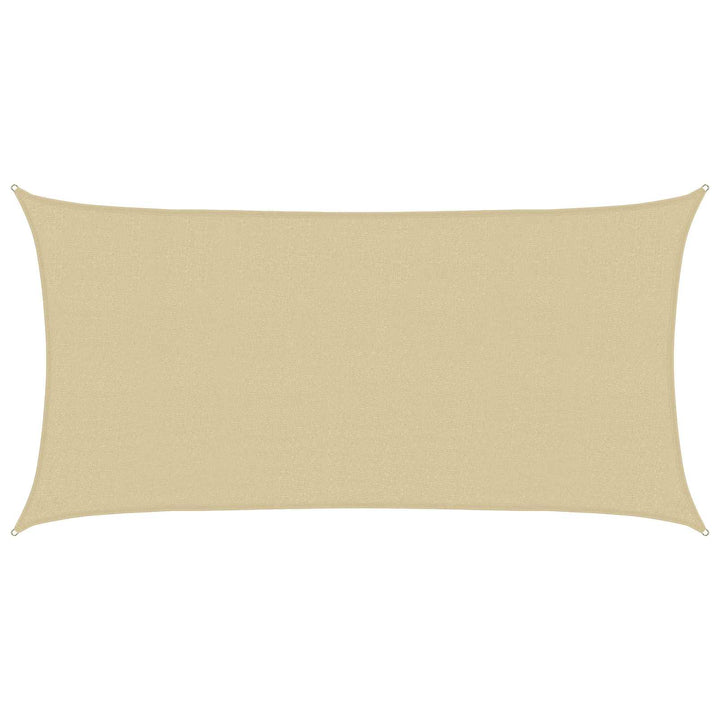 Solsejl Beige 2,5 x 6 m HDPE