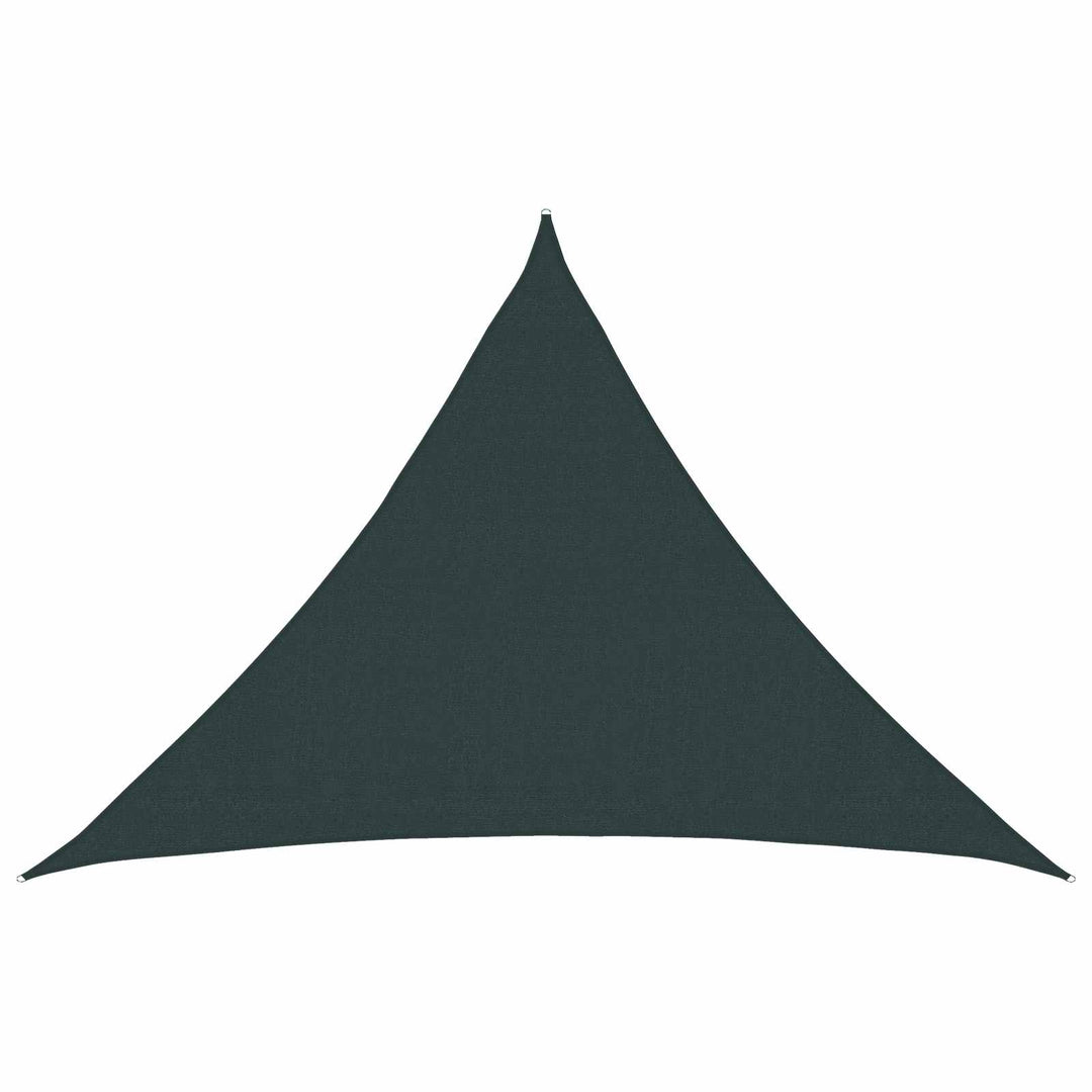 Solsejl 7 x 5 x 5 m HDPE Trekantet Mørkegrøn