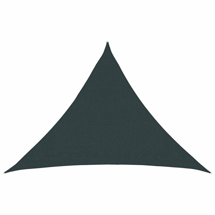 Solsejl 7 x 5 x 5 m HDPE Trekantet Mørkegrøn