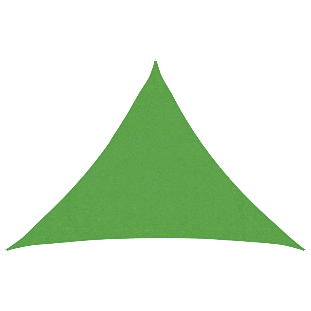 Solsejl Lys grøn 7 x 5 x 5 m HDPE