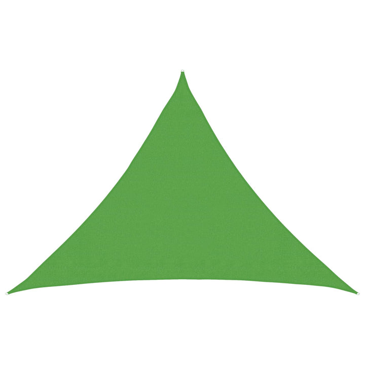 Solsejl Lys grøn 7 x 5 x 5 m HDPE