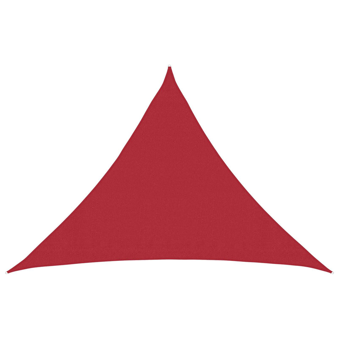 Solsejl Rød 7 x 5 x 5 m HDPE