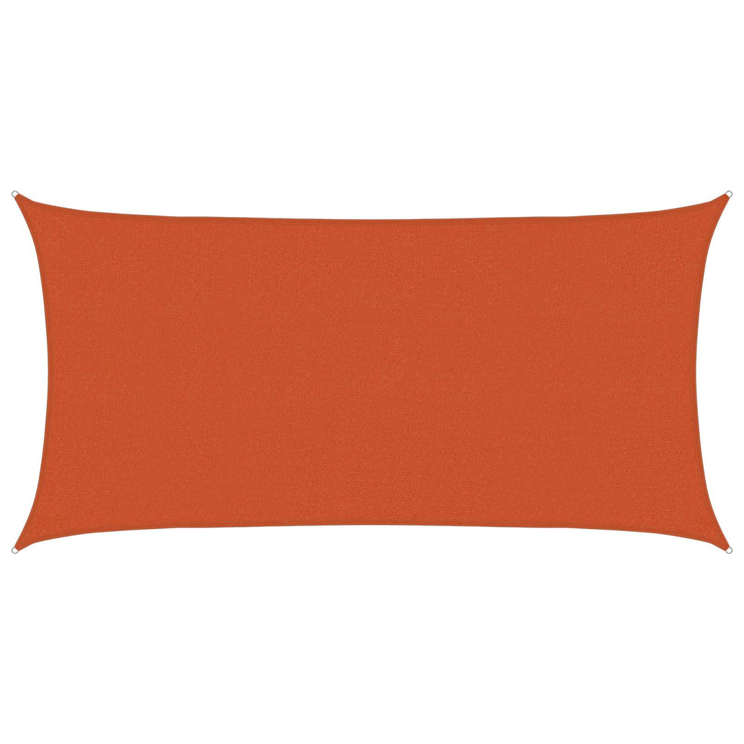 Solsejl Orange 2 x 6 m HDPE